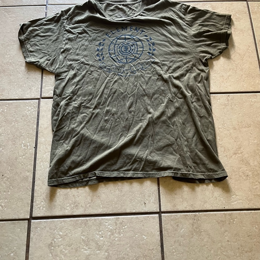 Element Olive and Navy Men's Short Sleeve Tee